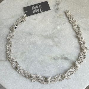 Brand New Bridal Ivory Embellished Belt